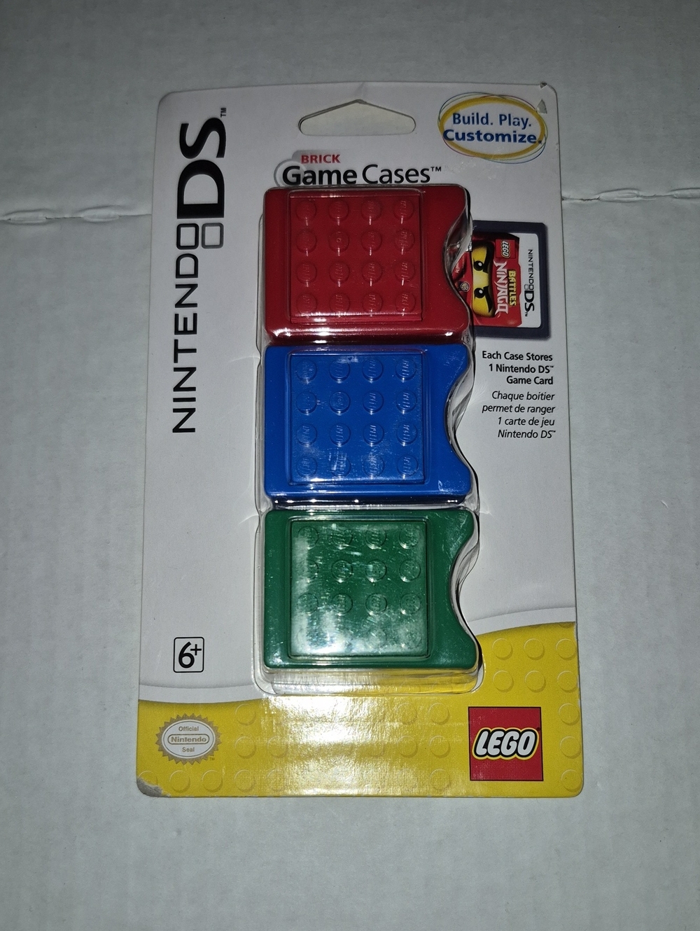 Nintendo Brick Game Cases - Red, Blue, Green